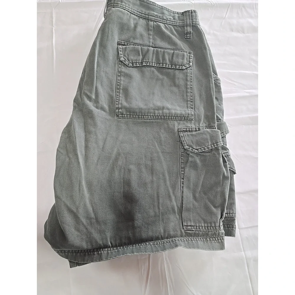 Mens Route 66 Shorts‎ Comfortable Size 42 Hunter Green Cargo A3265